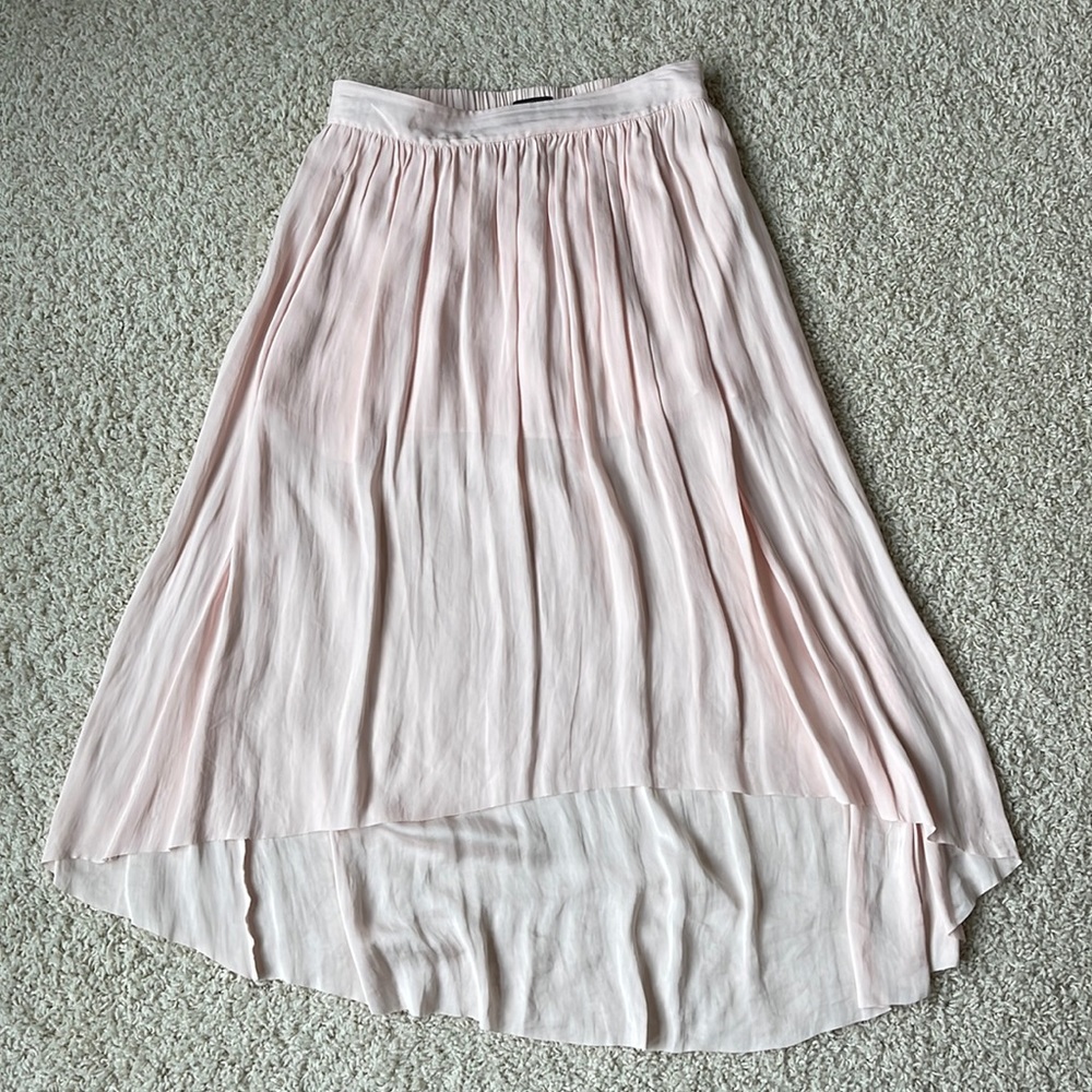 High low style skirt (100% silk, from Aritzia)